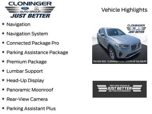 Used 2024 BMW X3 xDrive30i w/ Premium Package AWD/4WD image 3