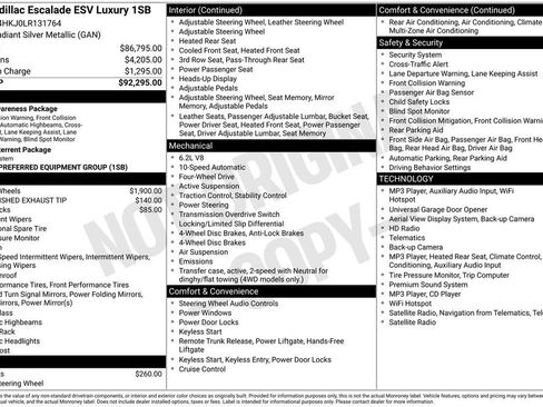 Used 2020 Cadillac Escalade ESV Luxury AWD/4WD image 29