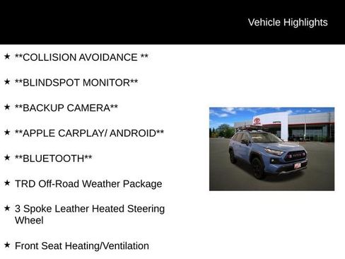 Used 2022 Toyota RAV4 TRD Off-Road w/ TRD Off-Road Weather Package image 2