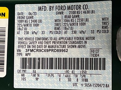 Used 2023 Ford Bronco Sport Outer Banks AWD/4WD image 75