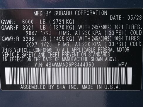 Certified 2023 Subaru Ascent Limited AWD/4WD image 35