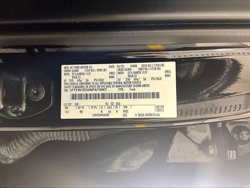 Used 2022 Ford F150 Platinum w/ Equipment Group 701A High AWD/4WD image 30