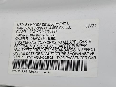 Certified 2021 Honda Accord Sport Special Edition image 34