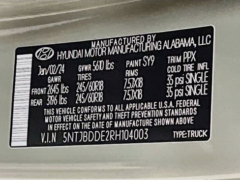 Used 2024 Hyundai Santa Cruz SEL AWD/4WD image 31