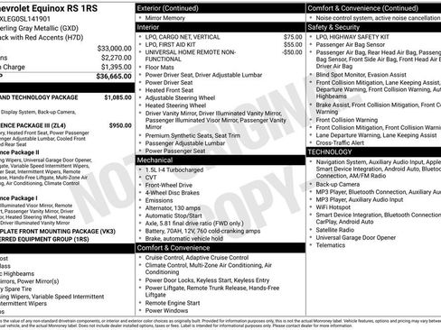 Used 2025 Chevrolet Equinox RS w/ Safety and Technology Package FWD image 12