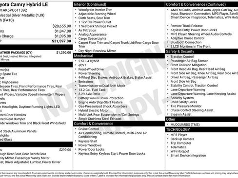 Certified 2023 Toyota Camry LE w/ Cold Weather Package FWD image 26