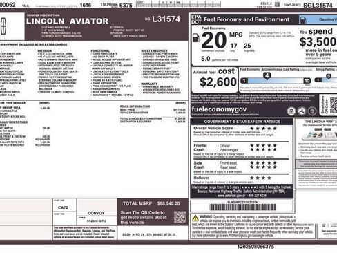 New 2025 Lincoln Aviator Premiere w/ Equipment Group 101A image 26