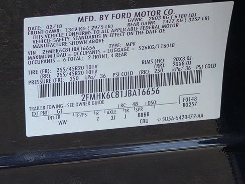 Used 2018 Ford Flex SEL w/ Equipment Group 202A AWD/4WD image 31