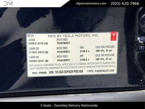 Used 2013 Tesla Model S Performance RWD image 46
