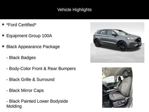 Certified 2024 Ford Edge SE w/ Black Appearance Package image 9