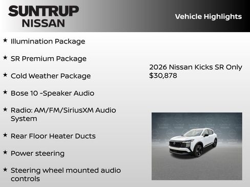 New 2026 Nissan Kicks SR w/ SR Premium Package AWD/4WD image 8