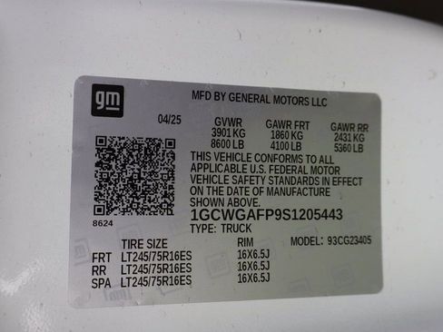 New 2025 Chevrolet Express 2500 w/ Driver Convenience Package RWD image 24