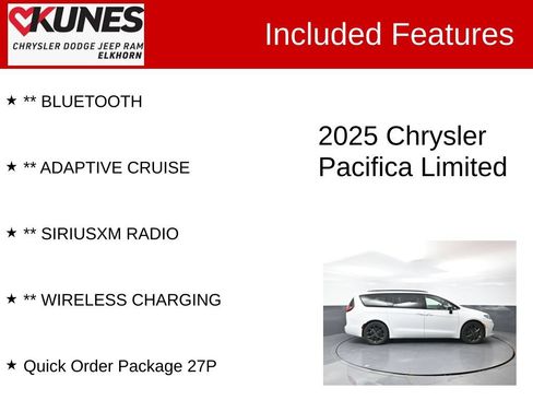 Used 2025 Chrysler Pacifica Limited FWD image 3