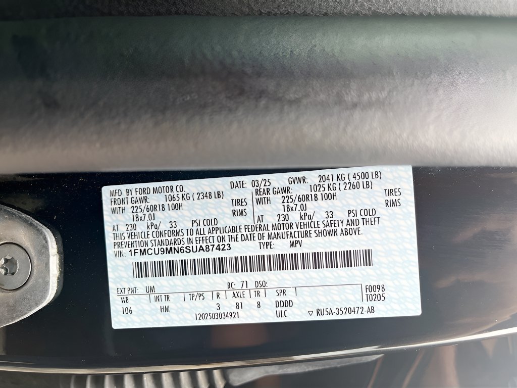Used 2025 Ford Escape ST-Line AWD/4WD image 29