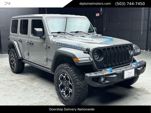 Used 2023 Jeep Wrangler Unlimited Rubicon 4xe w/ Steel Bumper Group image 8