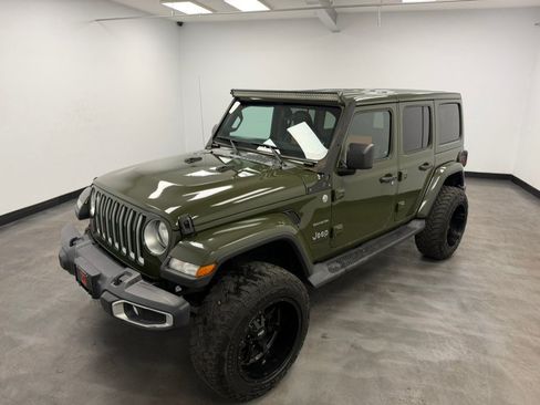 Used 2021 Jeep Wrangler Unlimited Sahara w/ Uconnect 4C Nav & Sound Group AWD/4WD image 7