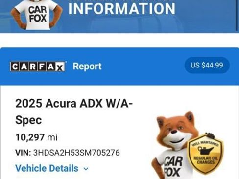 Used 2025 Acura ADX A-Spec AWD/4WD image 6
