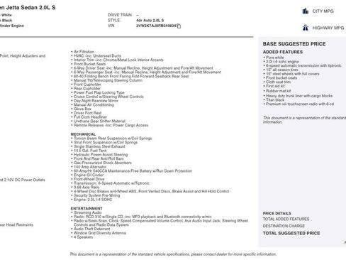 Used 2015 Volkswagen Jetta S image 2