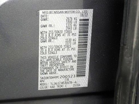 Used 2023 Nissan Pathfinder Platinum FWD image 75