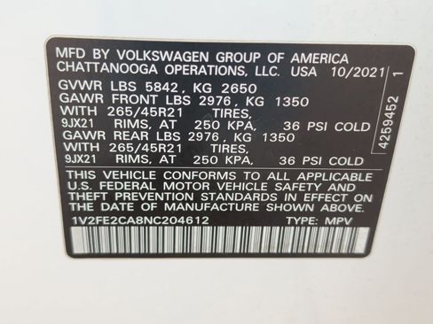 Used 2022 Volkswagen Atlas Cross Sport SEL Premium R-Line AWD/4WD image 31