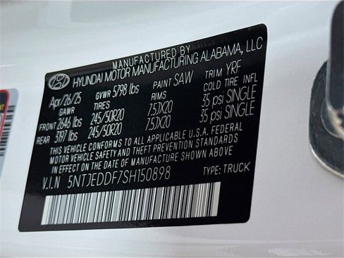 New 2025 Hyundai Santa Cruz Limited image 27