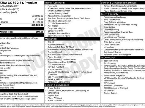 Certified 2024 MAZDA CX-50 AWD 2.5 S w/ Cargo Package image 19