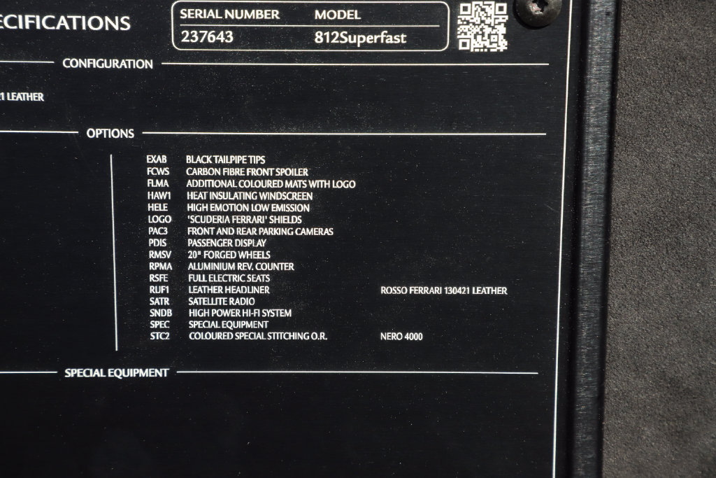 Certified 2018 Ferrari 812 Superfast RWD image 21