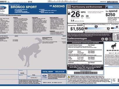 Certified 2021 Ford Bronco Sport Outer Banks