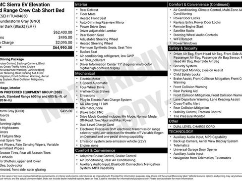 New 2026 GMC Sierra EV Elevation image 4