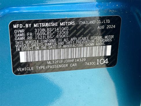 New 2024 Mitsubishi Mirage G4 LE image 32
