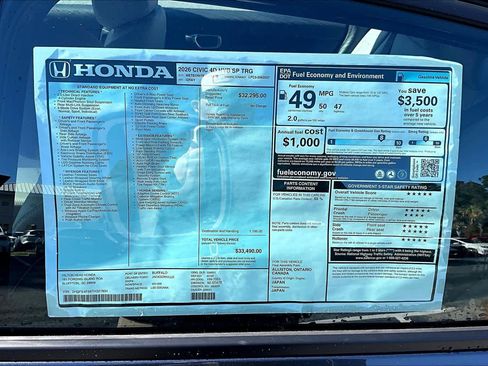New 2026 Honda Civic Sport Touring image 17