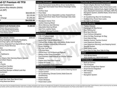 Used 2025 Audi Q7 2.0T Premium w/ Convenience Plus Package image 43