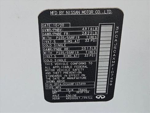 Used 2021 INFINITI QX50 Essential image 25