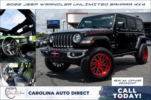 Used 2022 Jeep Wrangler Unlimited Sahara w/ Cold Weather Group AWD/4WD image 1