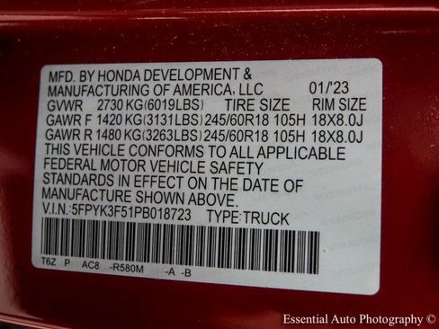Used 2023 Honda Ridgeline RTL image 31