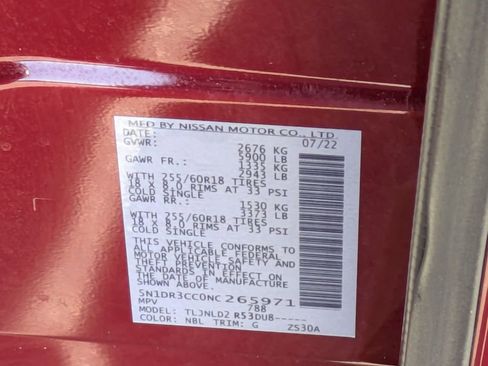 Certified 2022 Nissan Pathfinder SL image 31