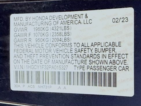 Used 2023 Honda Accord EX image 40