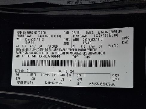 Used 2019 Ford Ranger Lariat w/ Equipment Group 501A Mid AWD/4WD image 26