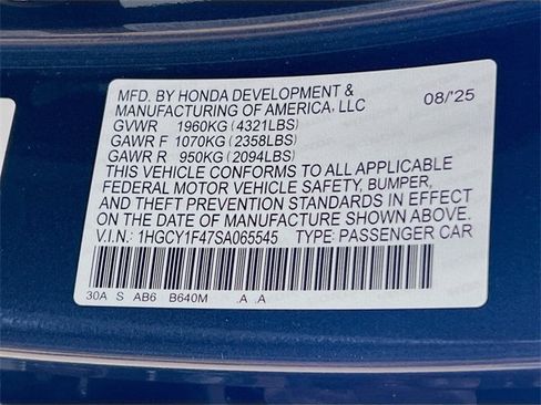 New 2025 Honda Accord SE image 37