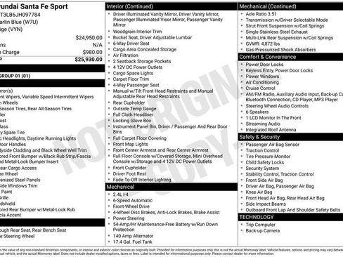 Used 2018 Hyundai Santa Fe Sport image 15