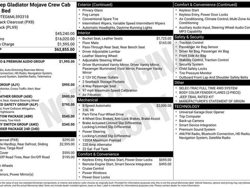 Used 2021 Jeep Gladiator Mojave image 64