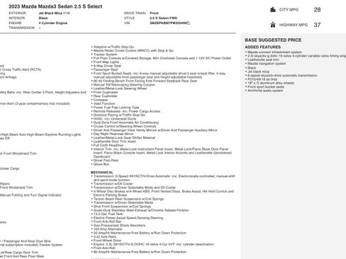 Used 2023 MAZDA MAZDA3 s image 2