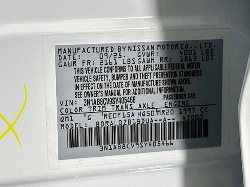 Certified 2025 Nissan Sentra SV FWD image 28
