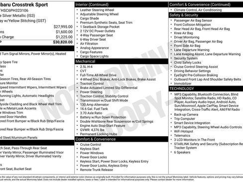 Certified 2023 Subaru Crosstrek 2.5i Sport AWD/4WD image 35