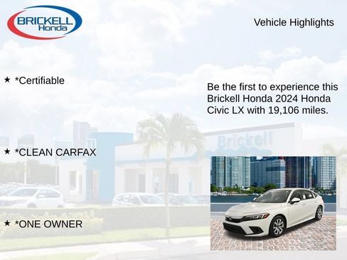 Used 2024 Honda Civic LX image 8