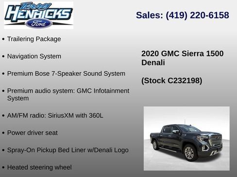 Used 2020 GMC Sierra 1500 Denali w/ Technology Package AWD/4WD image 12