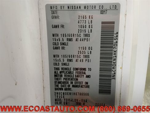 Used 2017 Nissan NV200 S w/ Back Door Glass Package FWD image 22