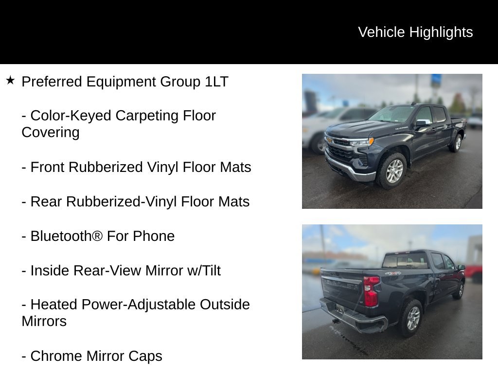 Used 2024 Chevrolet Silverado 1500 LT w/ Leather Package AWD/4WD image 11
