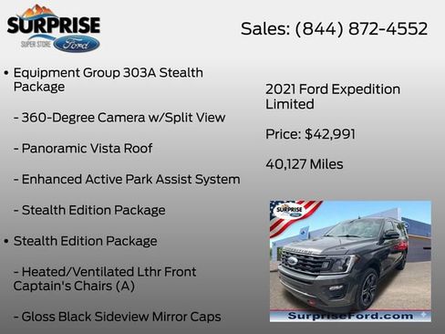 Used 2021 Ford Expedition Limited AWD/4WD image 7