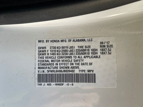 Used 2018 Honda Odyssey Touring image 16